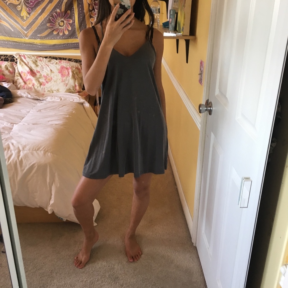 Grey tank dress